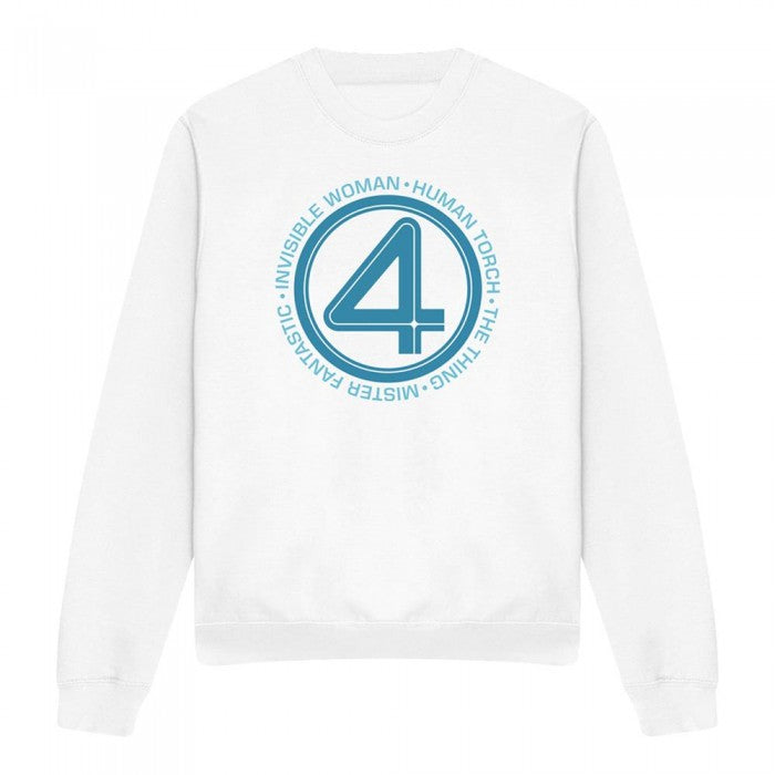 Front - Fantastic Four Unisex Adult Superhero Team Sweatshirt