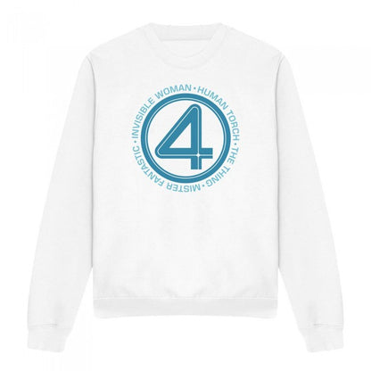 Front - Fantastic Four Unisex Adult Superhero Team Sweatshirt