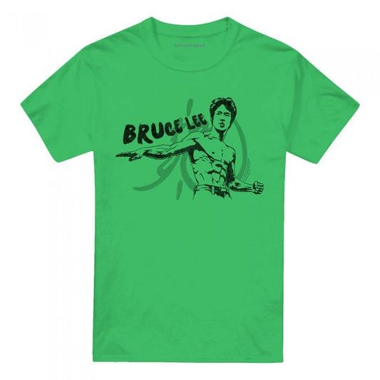 Front - Bruce Lee Unisex Adult Portrait T-Shirt