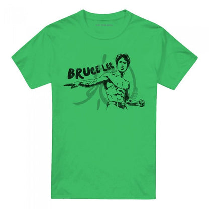 Front - Bruce Lee Unisex Adult Portrait T-Shirt