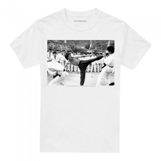 Front - Bruce Lee Unisex Adult Kick To The Head T-Shirt