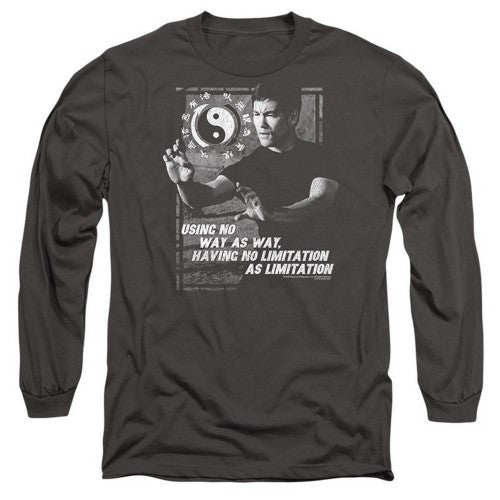 Front - Bruce Lee Unisex Adult No Way As A Way Long-Sleeved T-Shirt