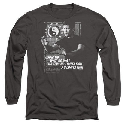Front - Bruce Lee Unisex Adult No Way As A Way Long-Sleeved T-Shirt