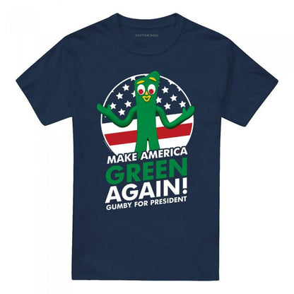 Front - Gumby Unisex Adult For President T-Shirt