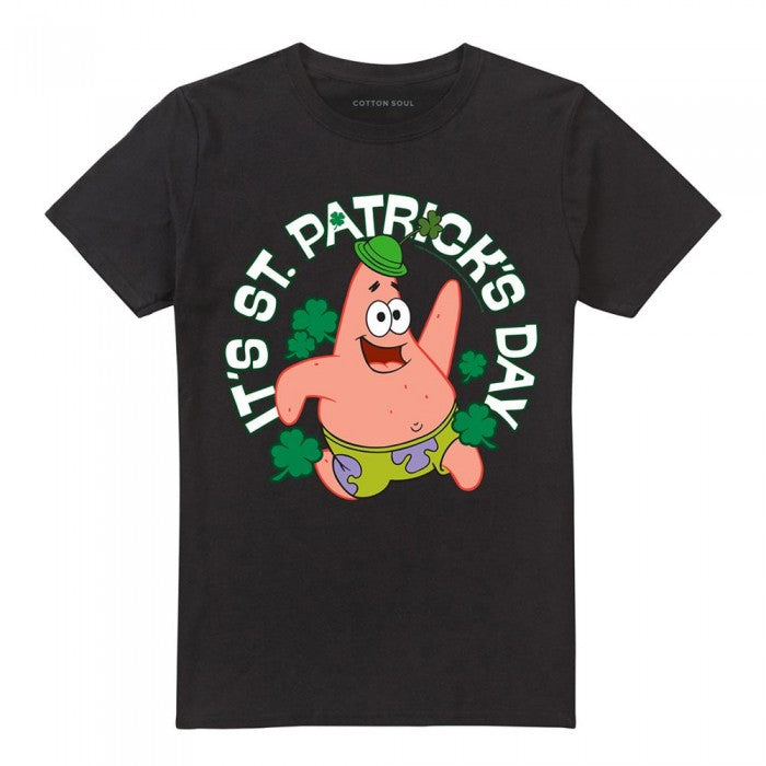 Front - SpongeBob SquarePants Unisex Adult It Is St Patricks Day T-Shirt