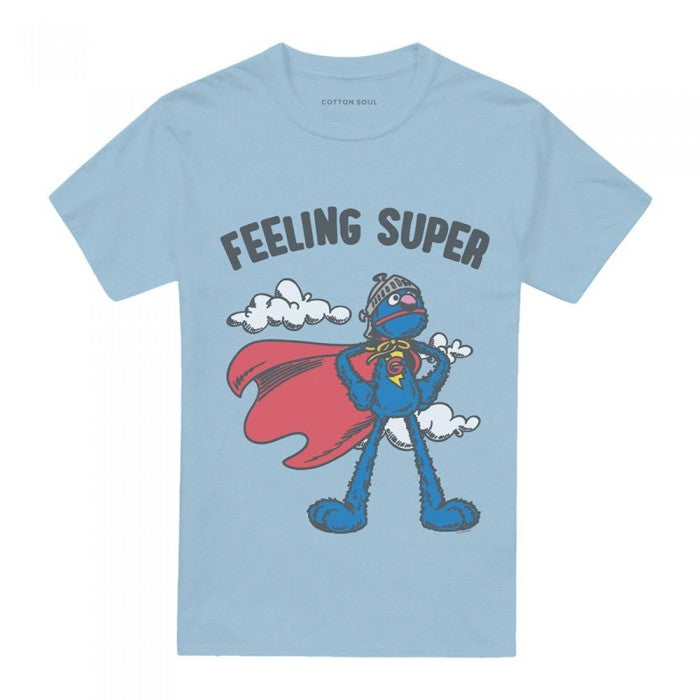 Front - Sesame Street Unisex Adult Grover T-Shirt