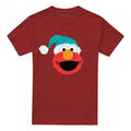 Front - Sesame Street Unisex Adult Elmo Christmas T-Shirt