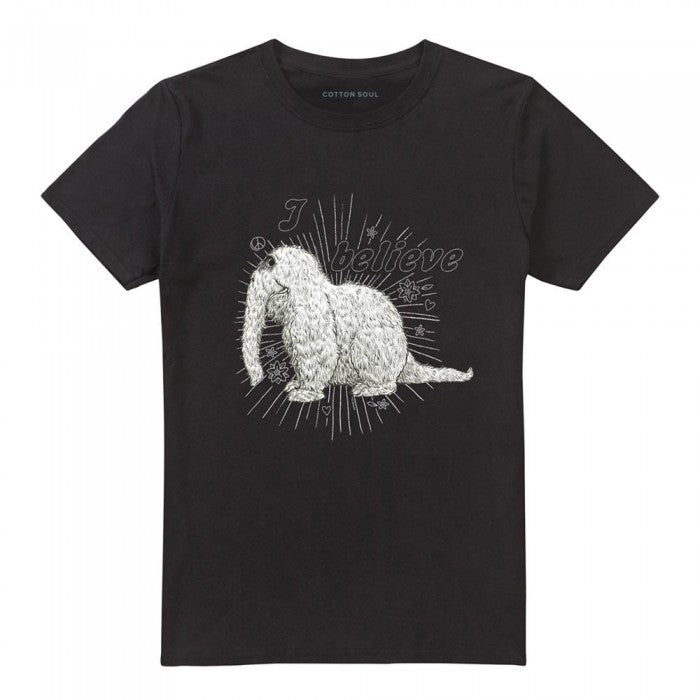 Front - Sesame Street Unisex Adult I Believe Snuffleupagus T-Shirt