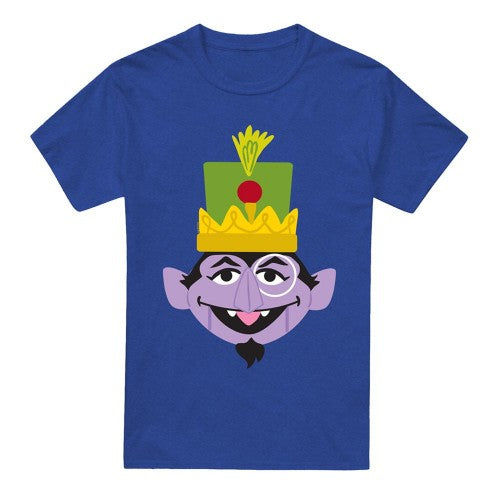 Front - Sesame Street Unisex Adult Zoey Nutcracker Heather Christmas T-Shirt