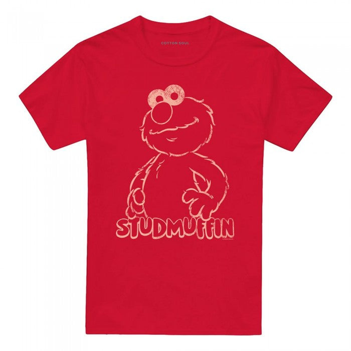 Front - Sesame Street Unisex Adult Studmuffin T-Shirt