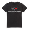 Front - Chevrolet Unisex Adult Corvette Modern Emblem T-Shirt