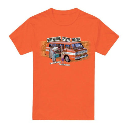 Front - Chevrolet Unisex Adult Greenbrier Corvair Sport Wagon T-Shirt