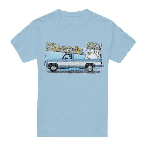Front - Chevrolet Unisex Adult Old Silverado Sketch T-Shirt