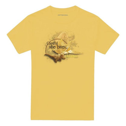 Front - Labyrinth Unisex Adult Careful She Bites T-Shirt