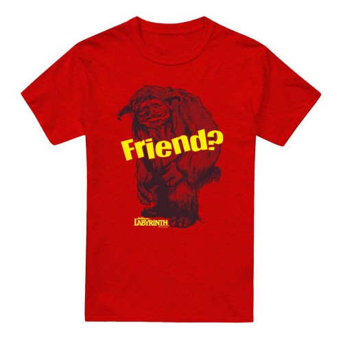 Front - Labyrinth Unisex Adult Friend Ludo Heather T-Shirt