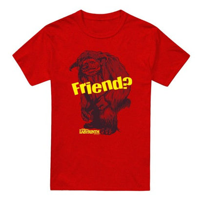Front - Labyrinth Unisex Adult Friend Ludo Heather T-Shirt