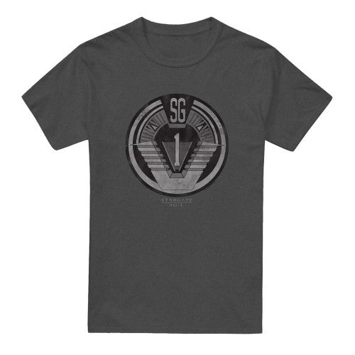 Front - Stargate SG-1 Unisex Adult Team Badge T-Shirt