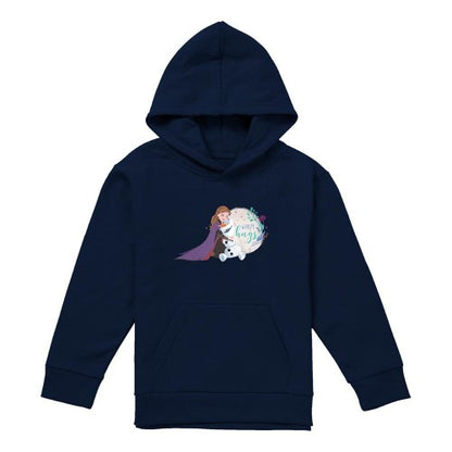 Front - Frozen Childrens/Kids Like Warm Hugs Anna And Olaf Pullover Hoodie