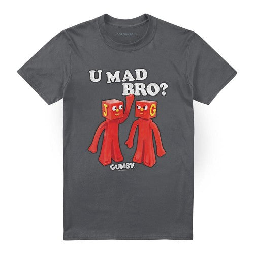 Front - Gumby Unisex Adult U Mad Bro T-Shirt