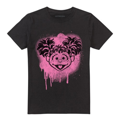 Front - Sesame Street Unisex Adult Abby Cadabby Graffiti T-Shirt