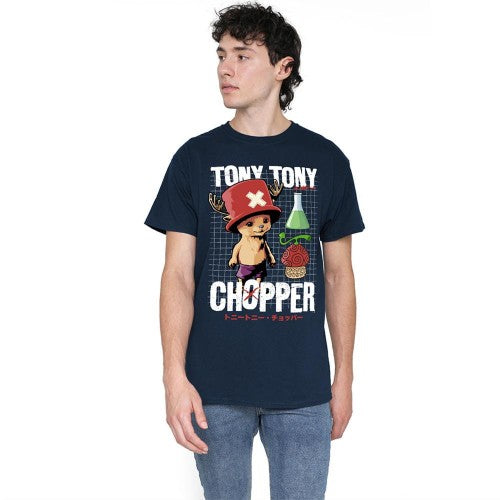 Front - One Piece Unisex Adult Tony Tony Chopper Schematic T-Shirt