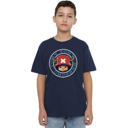 Front - One Piece Childrens/Kids Tony Tony Chopper Face T-Shirt