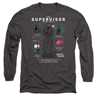 Front - Squid Game Unisex Adult Season Three The Supervisor Long-Sleeved T-Shirt