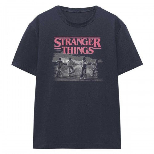 Front - Stranger Things Womens/Ladies Vintage Poster T-Shirt