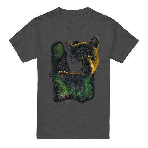 Front - Wild Wings Unisex Adult Wildlife Black Bears T-Shirt