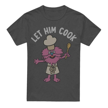 Front - Sesame Street Unisex Adult Let Him Cook T-Shirt