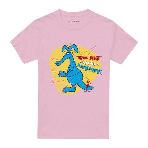 Front - Pink Panther Unisex Adult The Ant & the Aardvark T-Shirt