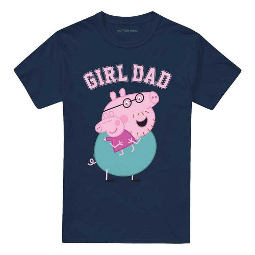 Front - Peppa Pig Unisex Adult Girl Dad Daddy Pig T-Shirt