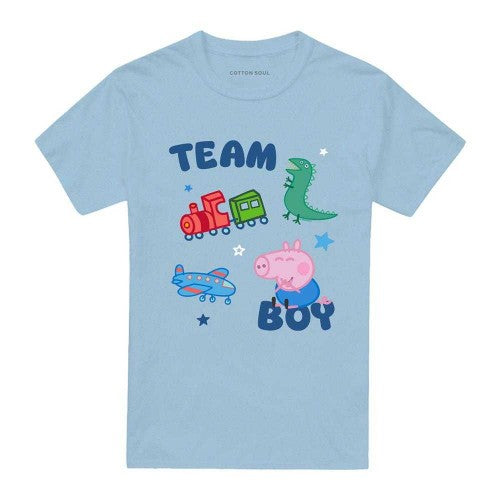 Front - Peppa Pig Unisex Adult Team Boy George Pig Icons T-Shirt