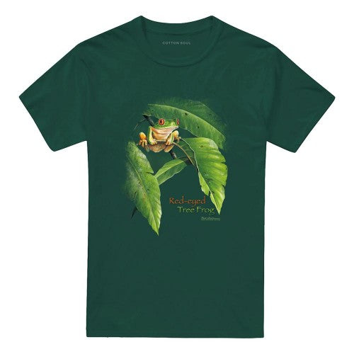 Front - Wild Wings Unisex Adult Red Eyed Tree Frog T-Shirt