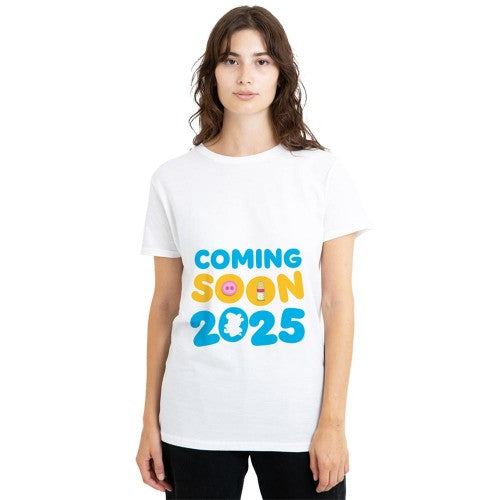 Front - Peppa Pig Womens/Ladies Coming Soon 2025 Bump T-Shirt