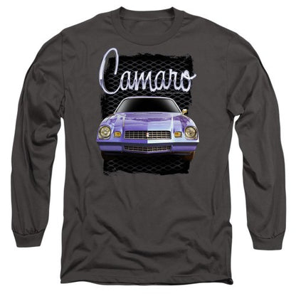 Front - Chevrolet Unisex Adult Yellow Camaro Long-Sleeved T-Shirt