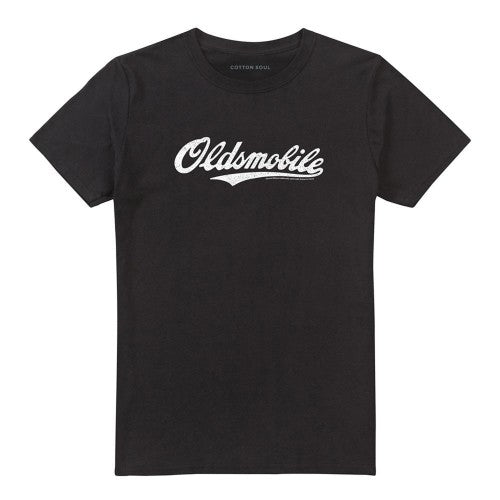 Front - Oldsmobile Unisex Adult Cursive Logo T-Shirt