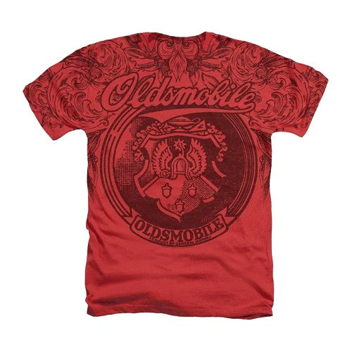 Front - Oldsmobile Unisex Adult Vintage Logo Heather T-Shirt