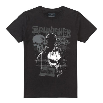 Front - Daredevil Unisex Adult Born Again Punisher T-Shirt