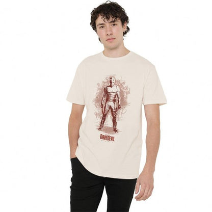 Front - Daredevil Unisex Adult Born Again Hell´s Kitchen Graffiti T-Shirt