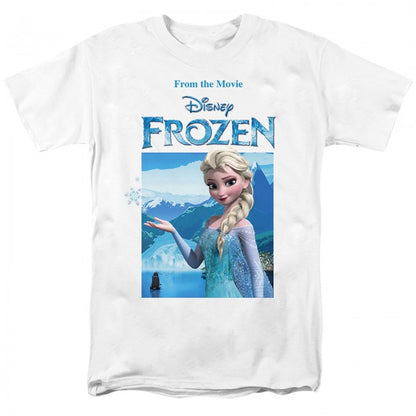 Front - Frozen Womens/Ladies Elsa Snowflake T-Shirt