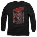 Front - Daredevil Unisex Adult Born Again Comic Cover Long-Sleeved T-Shirt