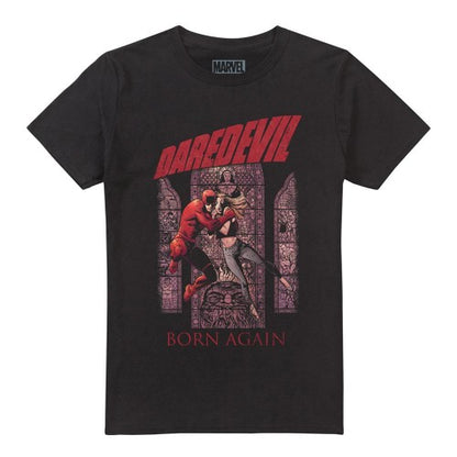 Front - Daredevil Unisex Adult Born Again Comic Cover T-Shirt