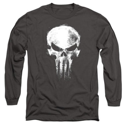 Front - Daredevil Unisex Adult Born Again Punisher Skull Long-Sleeved T-Shirt
