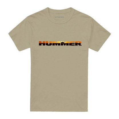 Front - Hummer Unisex Adult Sunset Logo T-Shirt