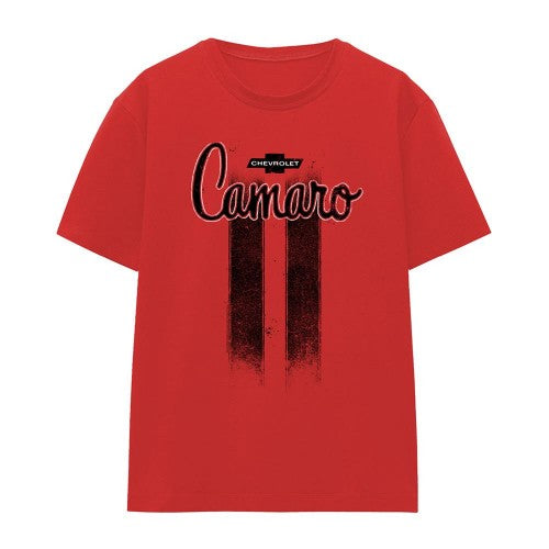 Front - Chevrolet Womens/Ladies Camaro Stripes T-Shirt