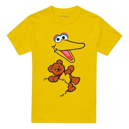 Front - Sesame Street Unisex Adult Radar Big Bird Face T-Shirt