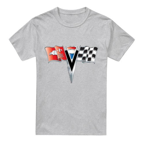 Front - Chevrolet Unisex Adult 2nd Gen Vette Nose Emblem Heather T-Shirt