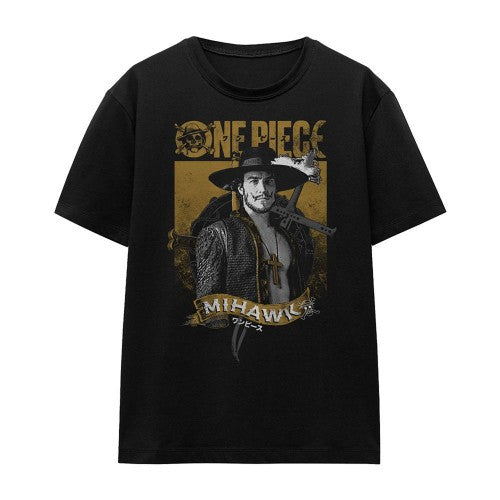 Front - One Piece Womens/Ladies Mihawk Etched Portrait T-Shirt
