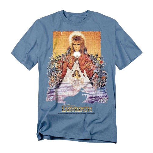 Front - Labyrinth Unisex Adult Movie Poster T-Shirt